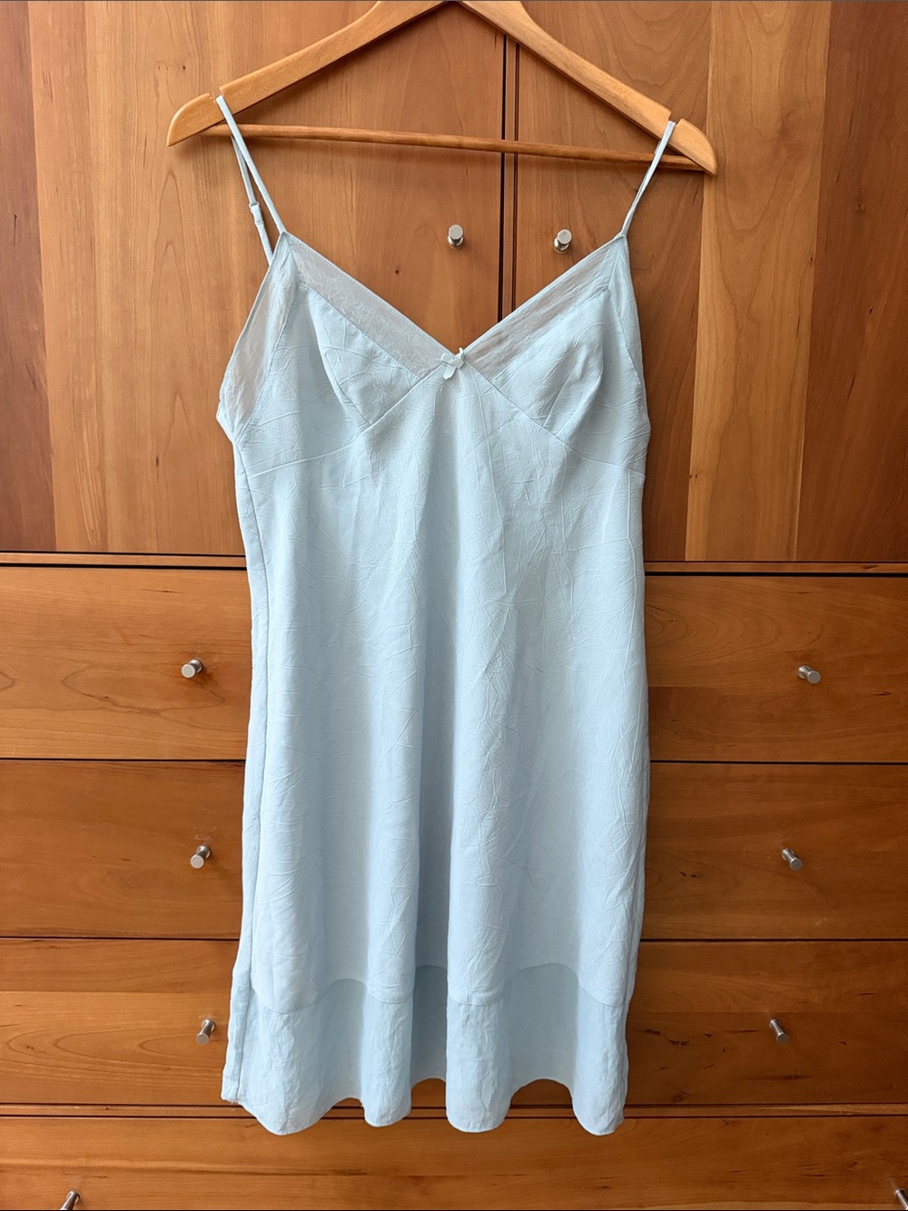 Victoria's Secret Pale Blue Satin Slip Dress